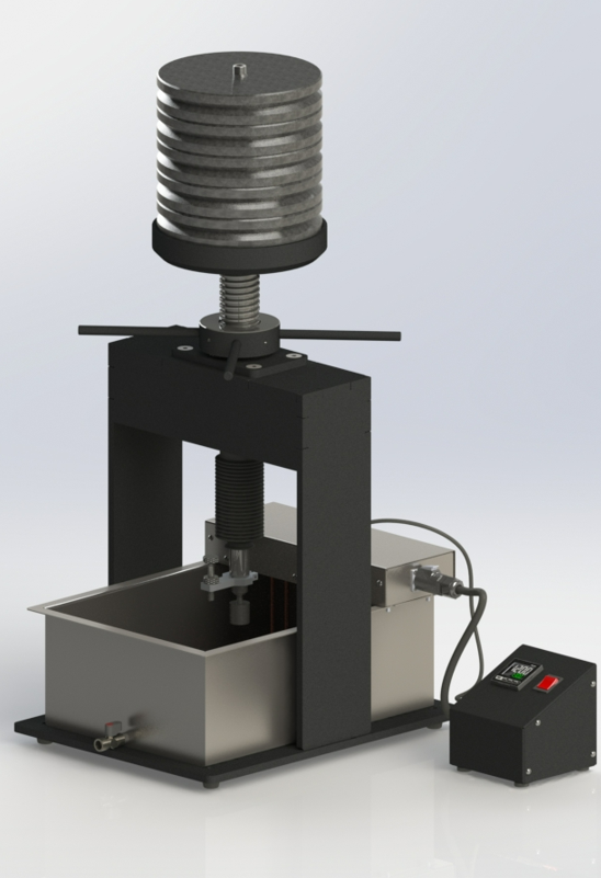 Прилад для випробування асфальтобетону на вдавлювання